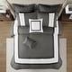 preview thumbnail 13 of 40, 510 Design Powell Navy/ White 8 Piece Embroidered Comforter Set