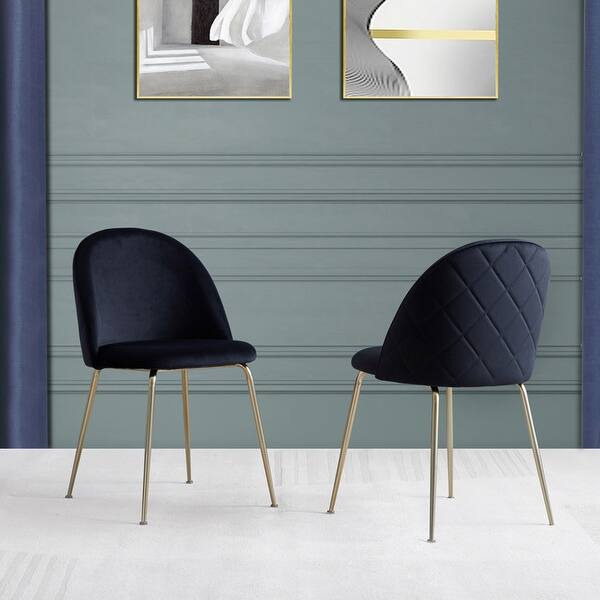 Best Master Furniture Evie Velvet Upholstered Dining Chair (Set of 2