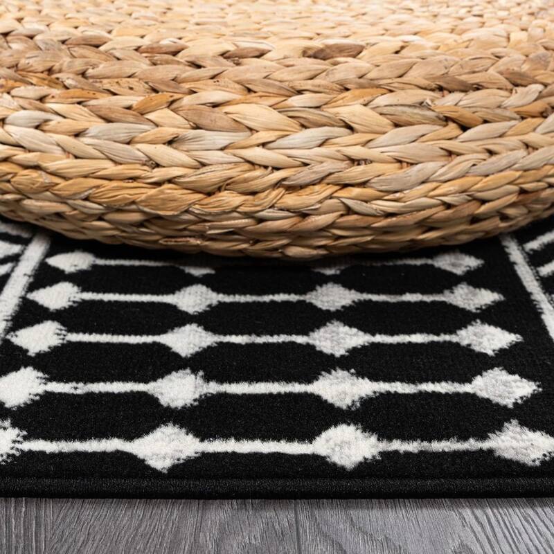 5'x7' Oval Boho Area Rug Geometric Design Non-Shedding - 60*84
