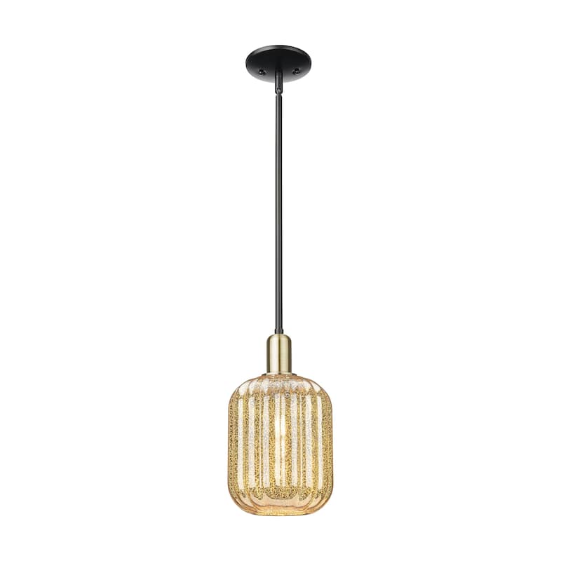 Innovations Lighting Downtown Urban - Preston - 1 Light 7" Jar Shade Stem Hung Mini Pendant