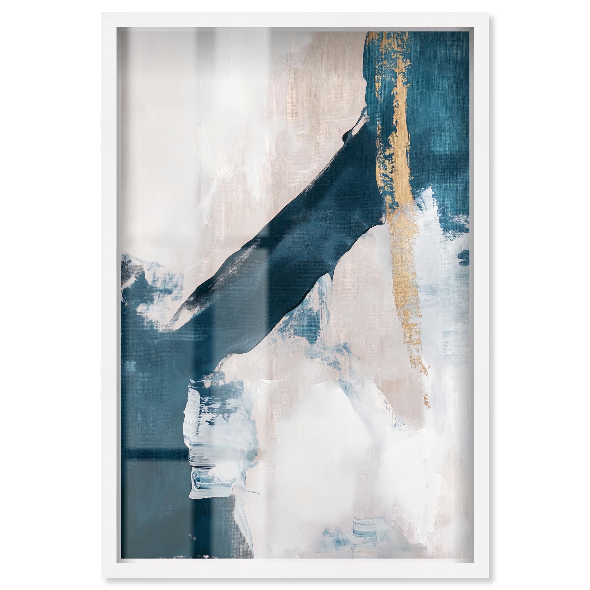 Shard of the Glacier II Blue Wall Decor Shadowbox Print by Art Remedy