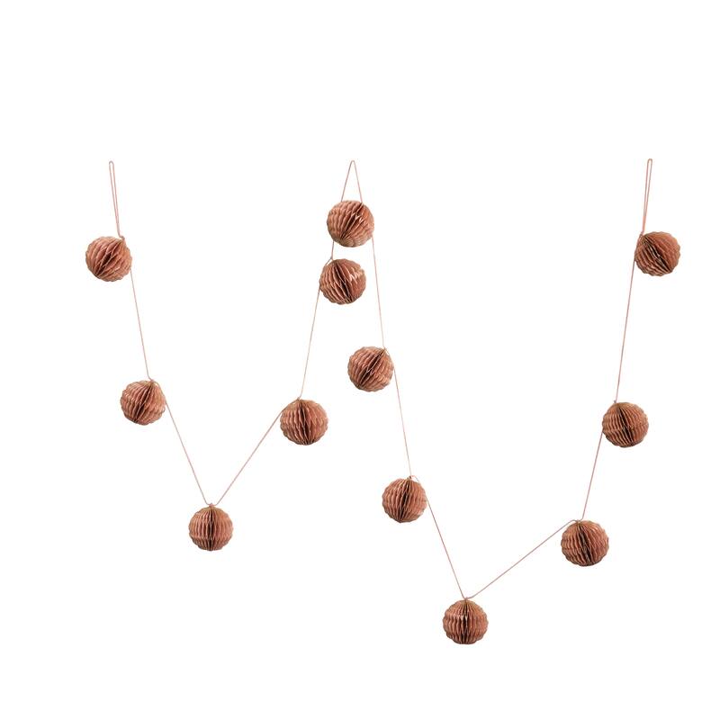 Handmade Recycled Paper Honeycomb Ball Garland