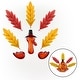 preview thumbnail 2 of 10, Alpine Corporation Thanksgiving Create-Your-Own Pumpkin Turkey Festive Decorating Activity Kit