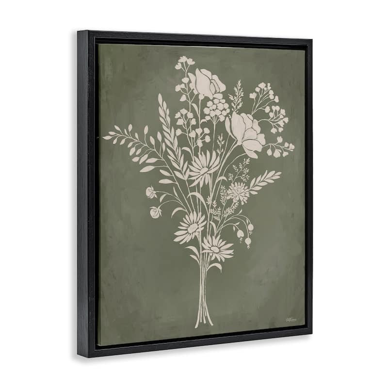 Stupell Wildflower Impression Bundle Framed Floater Canvas Wall Art Design By Cat Thurman Designs
