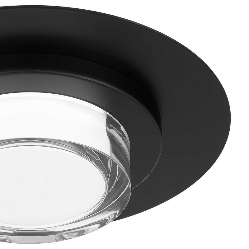 12 inch Square Black Integrated LED Flush Mount
