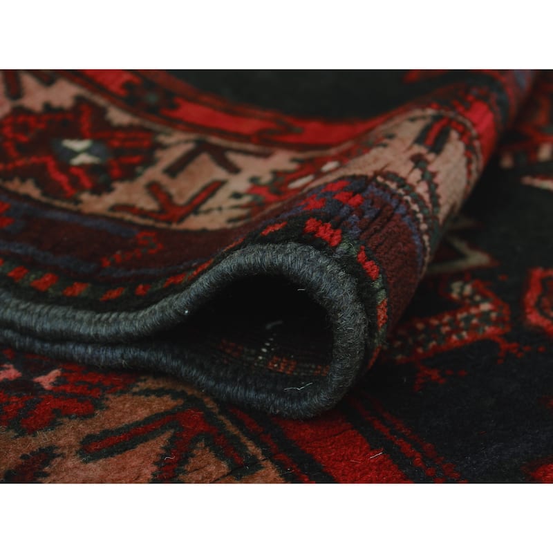 Semi Antique Alexina Rust/Navy Runner - 3'5" x 8'2"