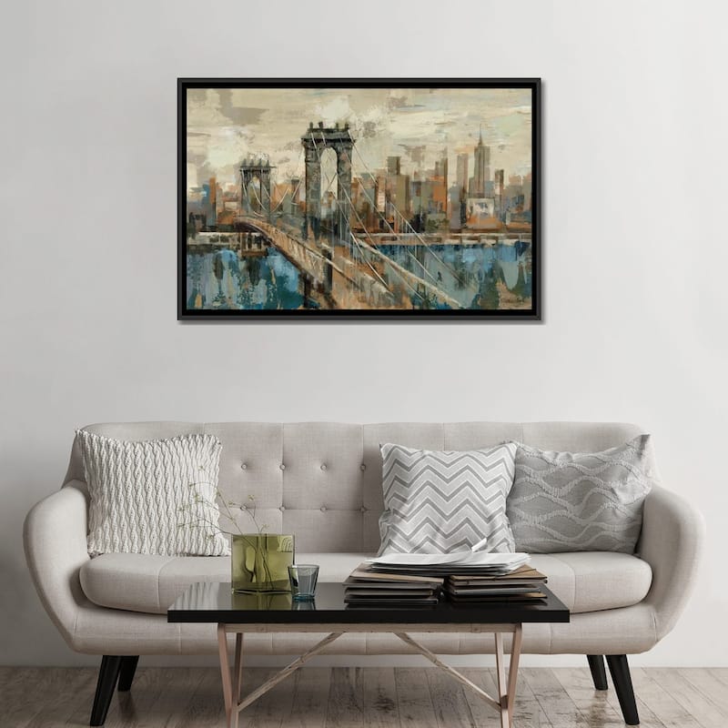 iCanvas "New York View" by Silvia Vassileva Framed Canvas Print