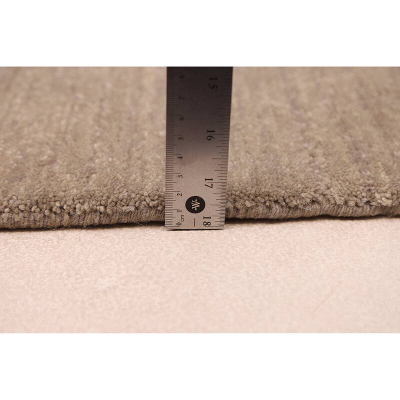 ECARPETGALLERY Hand Loomed Kashkuli Gabbeh Grey Wool Rug - 5'2 x 7'11