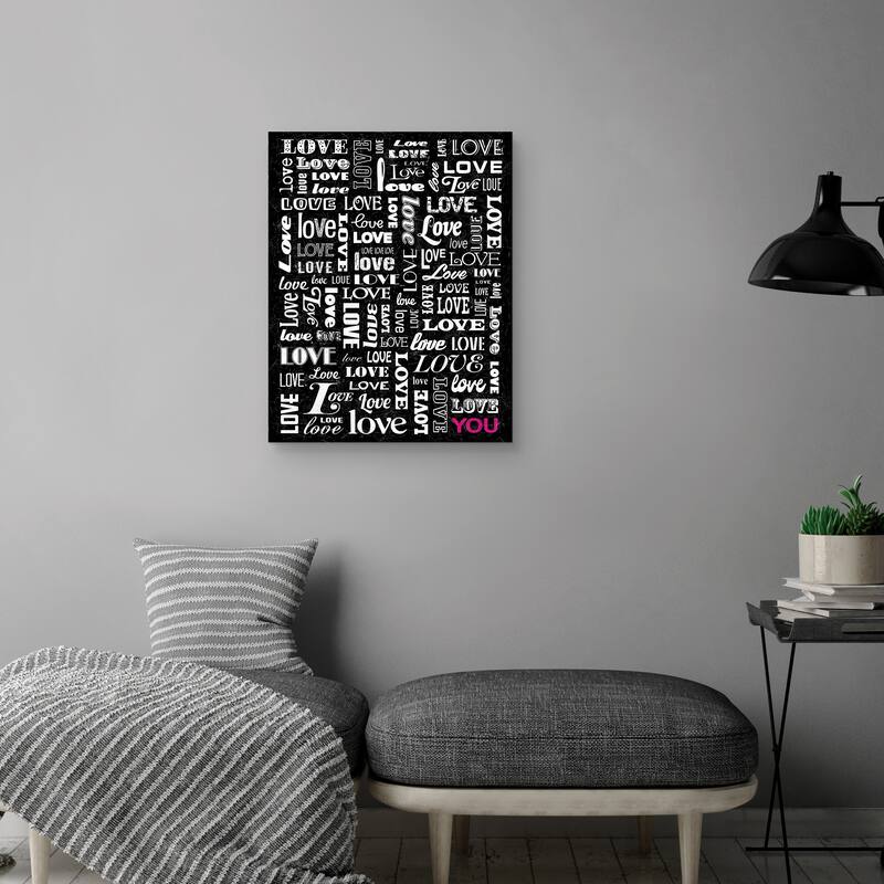 Love You by Janie Secker Canvas Art Print