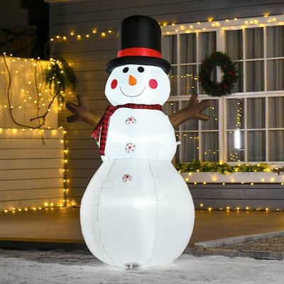 HOMCOM 6' Inflatable Snowman Christmas Decoration