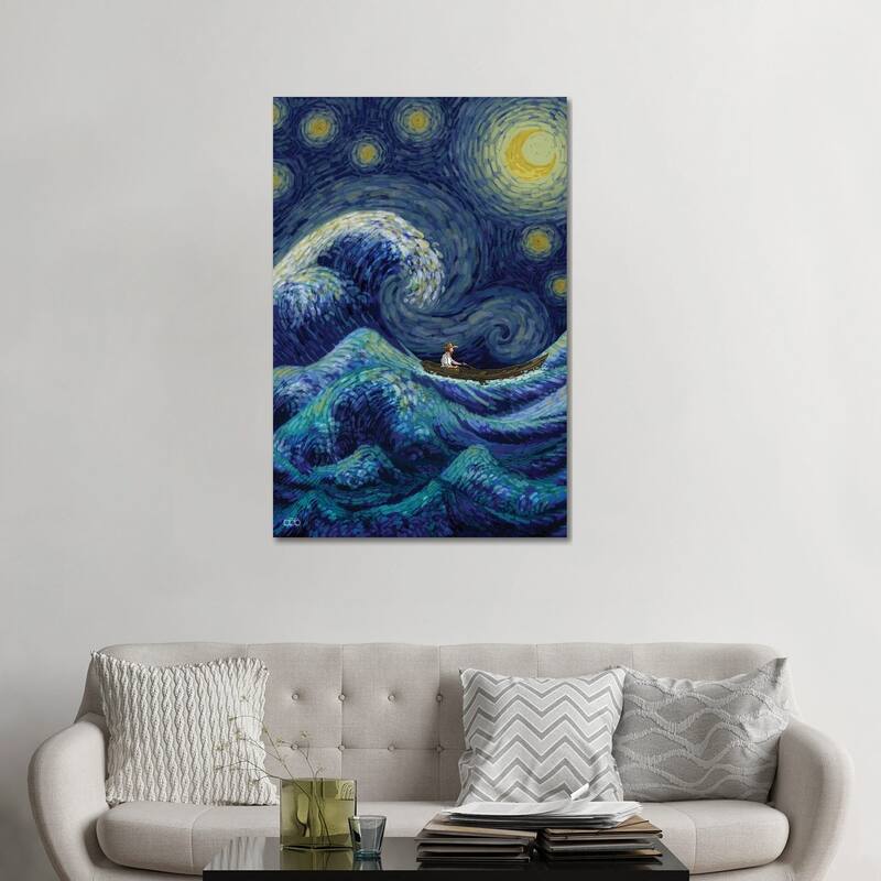 iCanvas "Stormy Night" by Alireza Karimi Moghaddam Canvas Print - 48x32x1.5