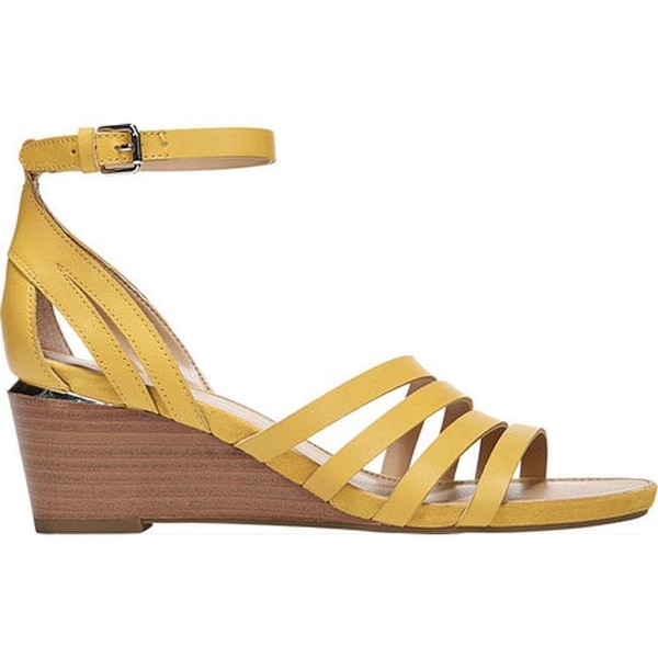 franco sarto yellow wedge