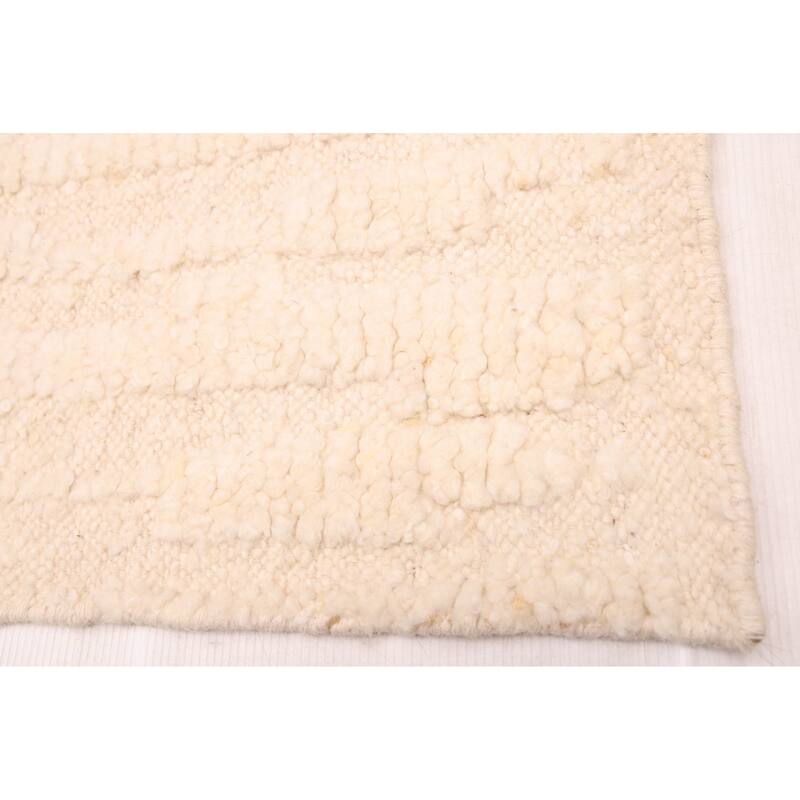 ECARPETGALLERY Hand-knotted Looma Cream Wool Rug - 8'1 x 9'10