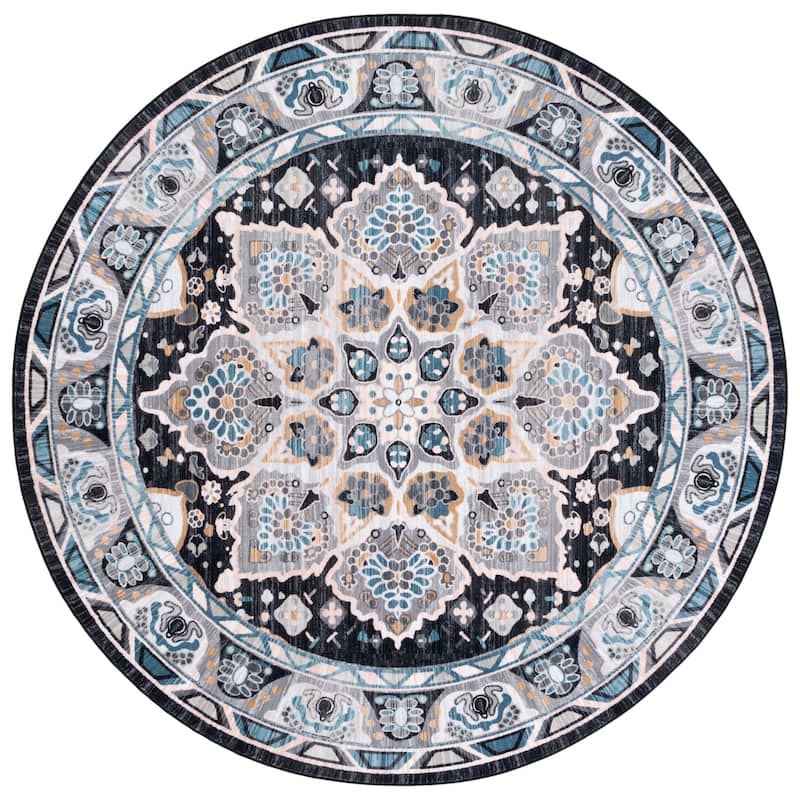 SAFAVIEH Riviera Machine Washable Slip Resistant Wilma Oriental Rug