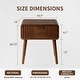 preview thumbnail 22 of 40, COSIEST Modern Brown Nightstand with Drawers