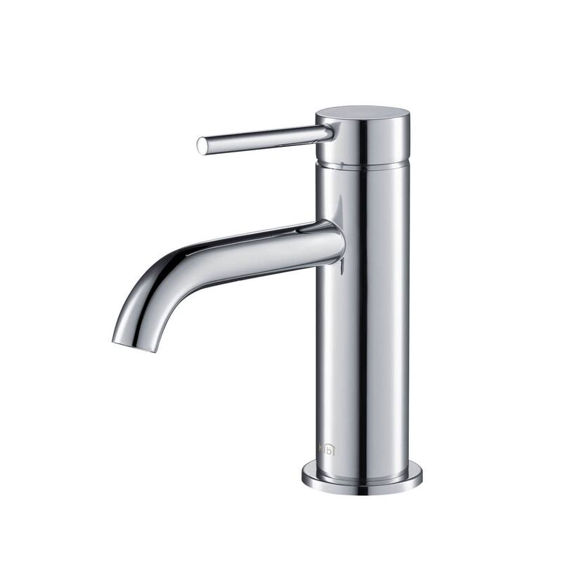 Lead Free Solid Brass Single Handle Bathroom Faucet with Water Hose - Chrome