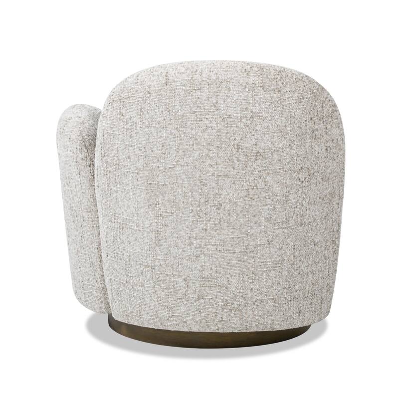 Duo 31.5" Single Curved Arm Swivel Accent Chair