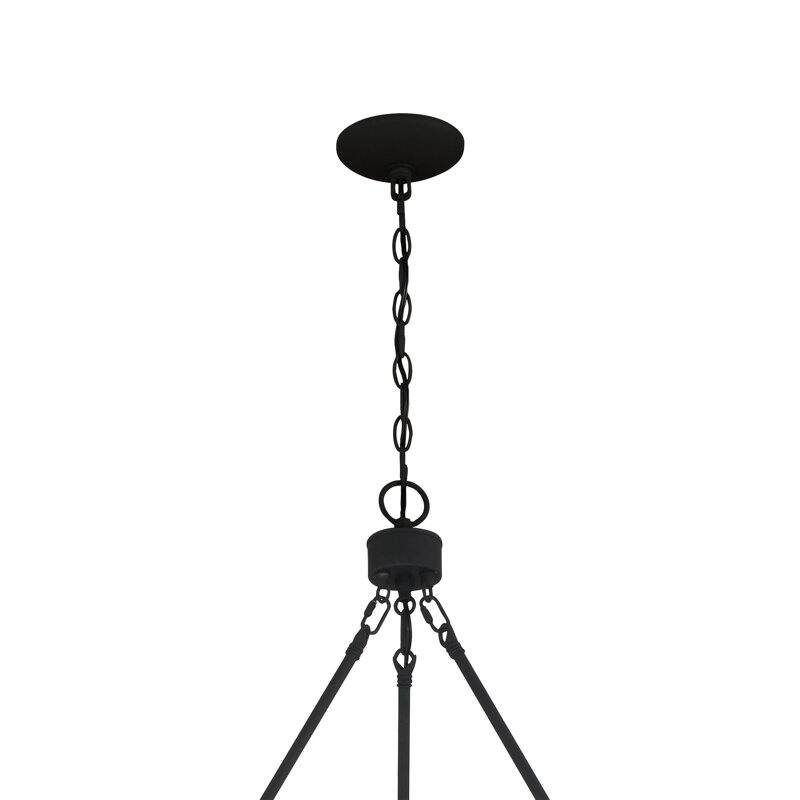 Acroma 15-light Farmhouse Black Tiered Chandelier for Dining Room - 27.5 inches