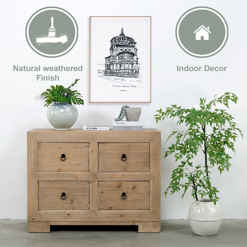 Artissance Capri Chest of Drawers Weathered Natural Pine 47x18x35H