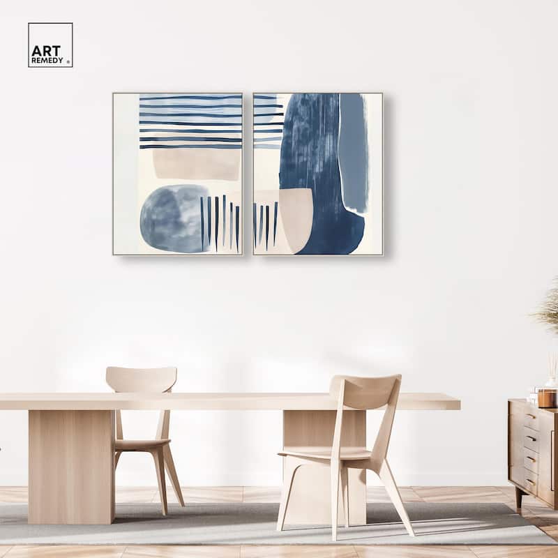 Fluid Inertia II Canvas Set of 2 by Art Remedy