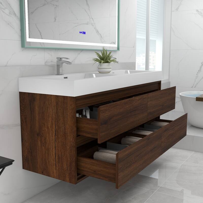 Morava 60" Floating Vanity with Double Sink - 60