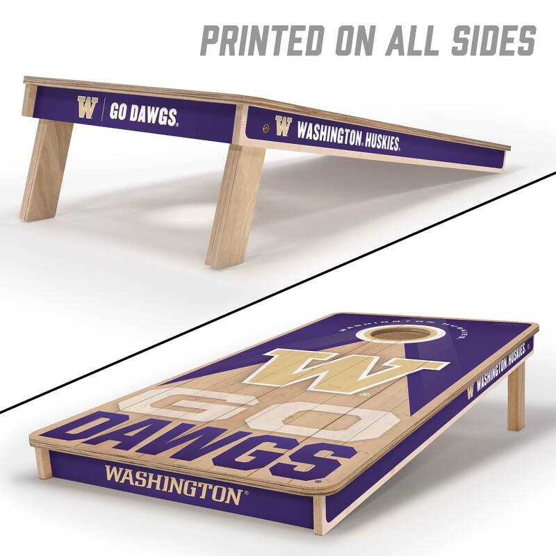 Washington Huskies NCAA 2x4 Professional Cornhole Board Set