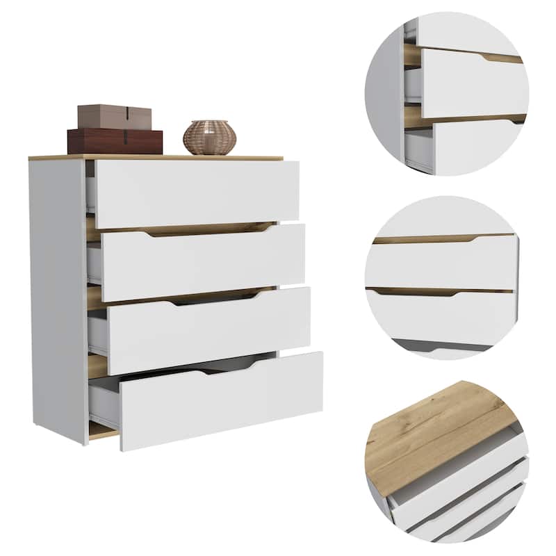 FM Furniture California Style Dresser, With Four Spacious Drawers