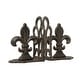 preview thumbnail 21 of 20, Decorative Fleur de Lis Bookends, Set of 2