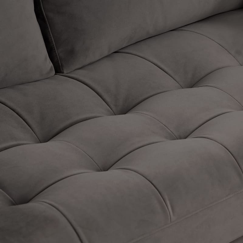 Poly & Bark Napa 72" Velvet Fabric Apartment Sofa