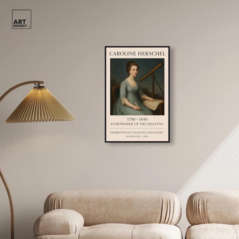 Early Female Astronomer Canvas by Art Remedy