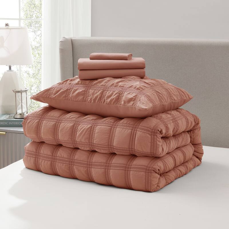 Empyrean Modern Comforter Seer Sucker