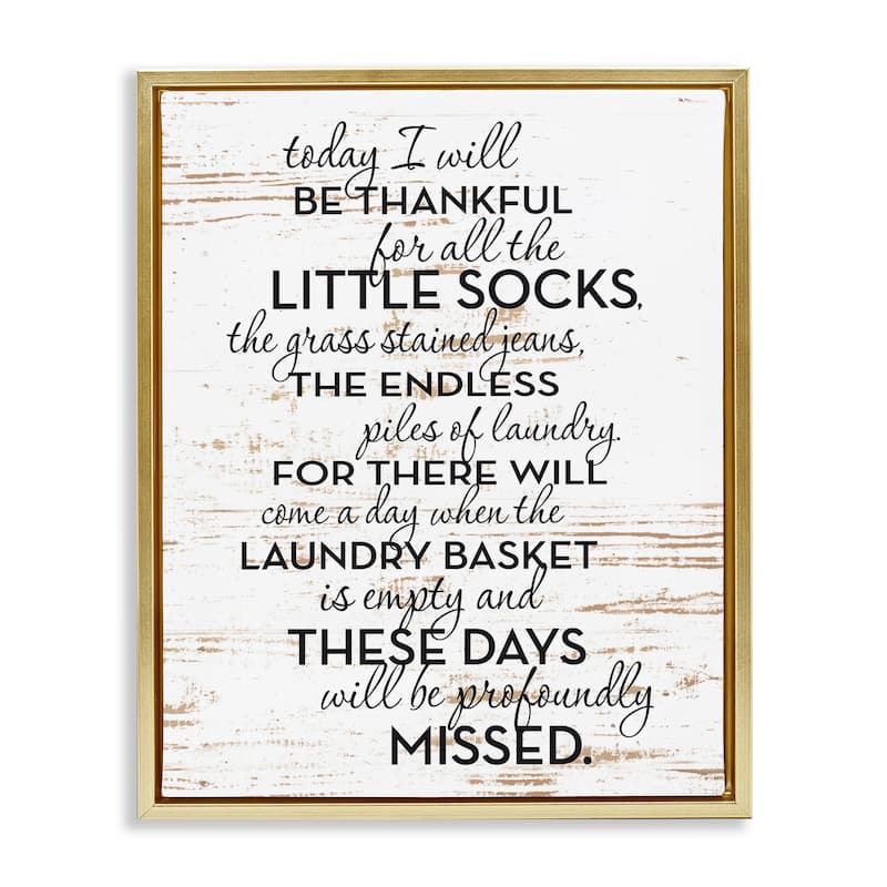 Stupell Rustic Parenthood Phrase Framed Floater Canvas Wall Art Design by Lettered and Lined