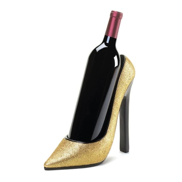 Gold Shoe Wine Bottle Holder Bed Bath & Beyond 16387567