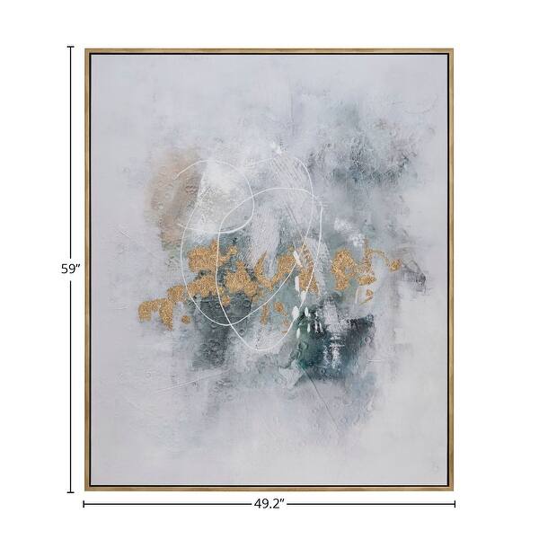 The Green Way Canvas Wall Art with Gold Frame - Bed Bath & Beyond ...