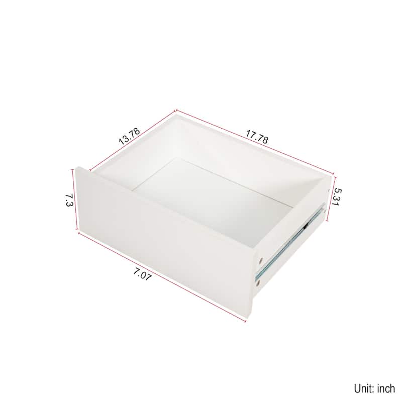 L-Shaped Desk and Vanity Combo with 6 Drawers and Extendable Tabletop