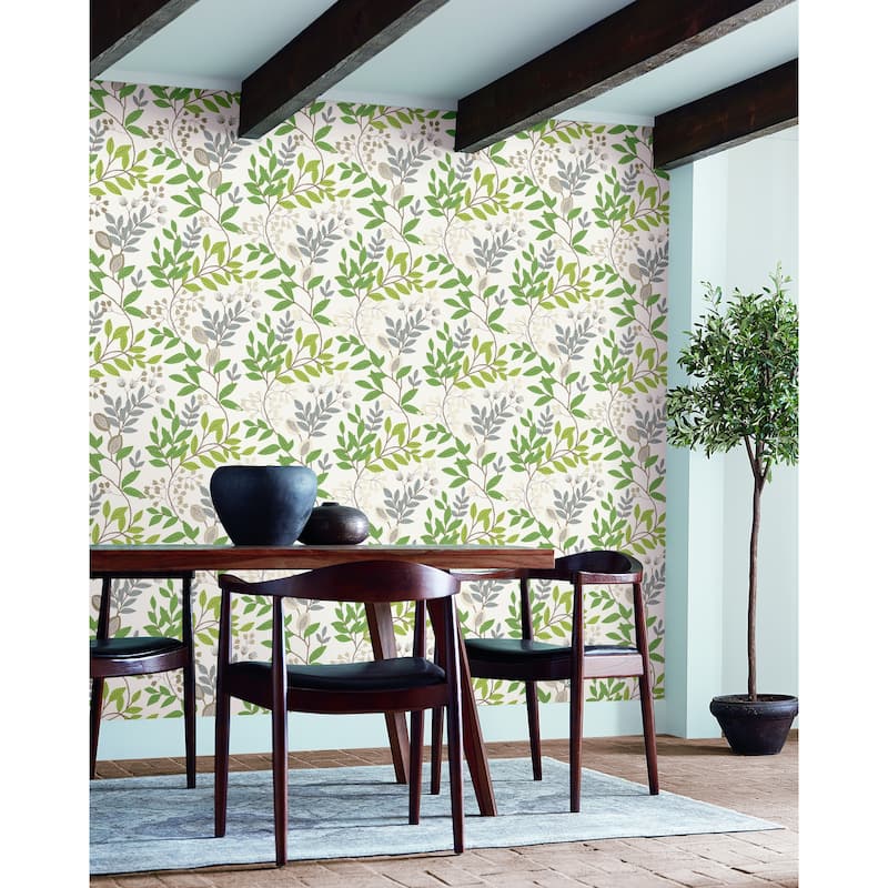 Montmorency Vinyl Eden Retreat Wallpaper 27 in x 27 ft = 60.75 sq ft