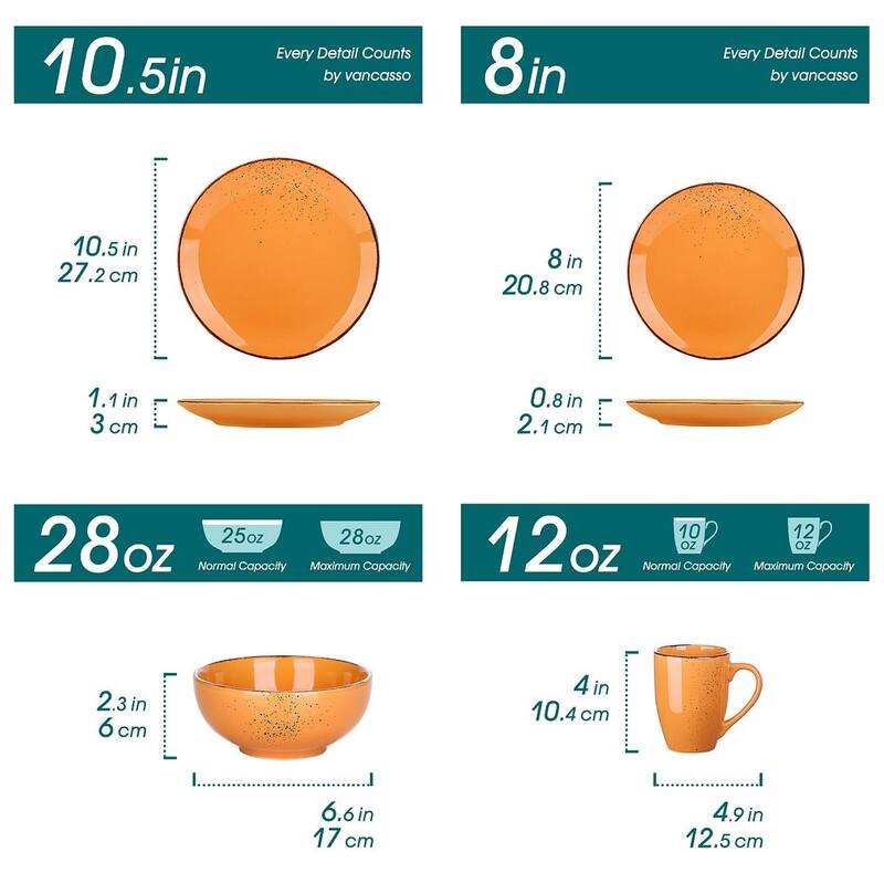 vancasso Navia 16-piece Stoneware Dinnerware Set (Service for 4)