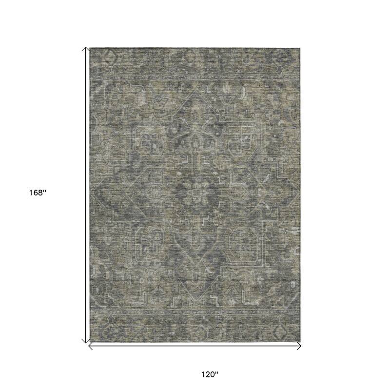Bora Oriental Weather Resistant Refined Traditional Outdoor Rug