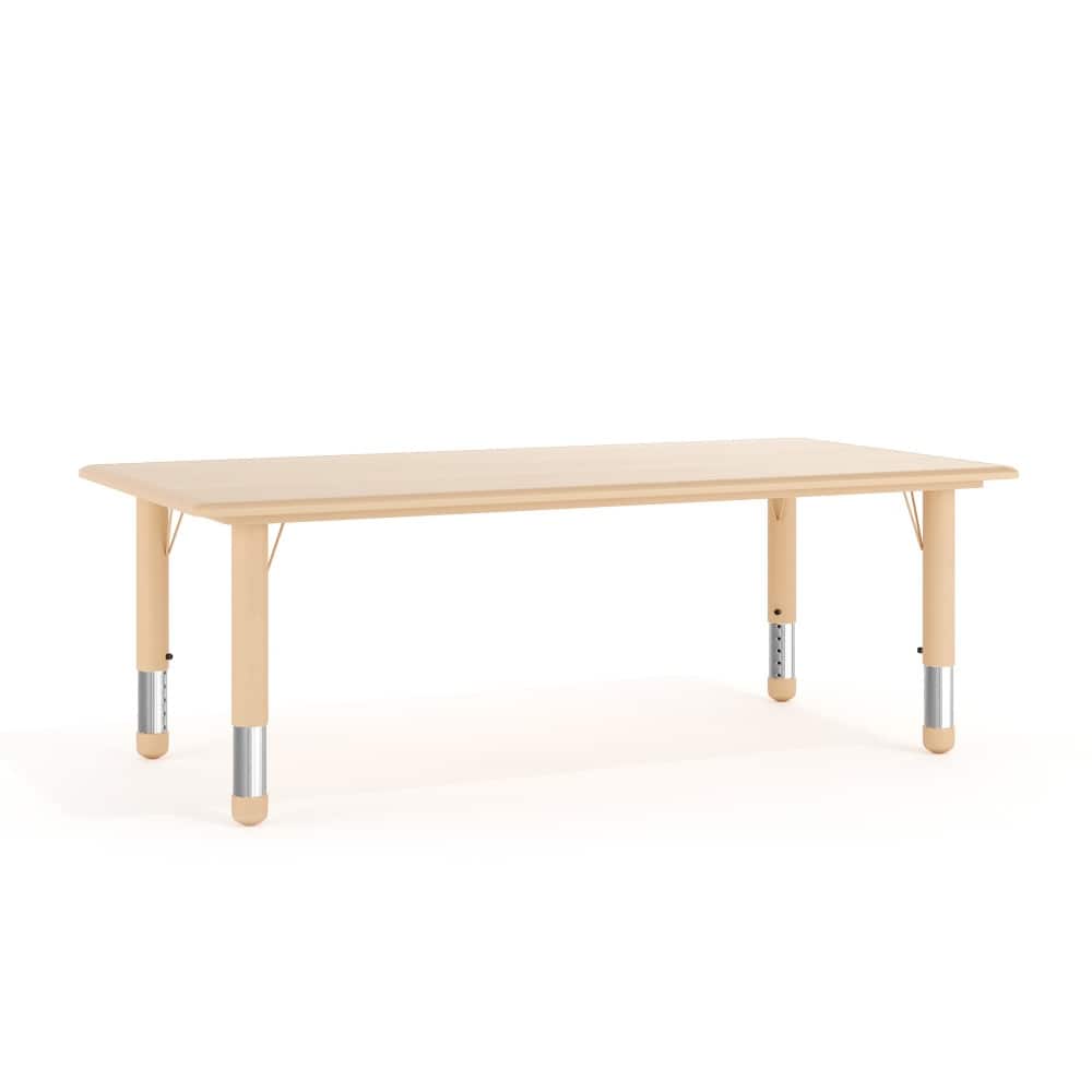 23.625"W x 47.25"L Plastic Adjustable Activity Table-School Table for 6