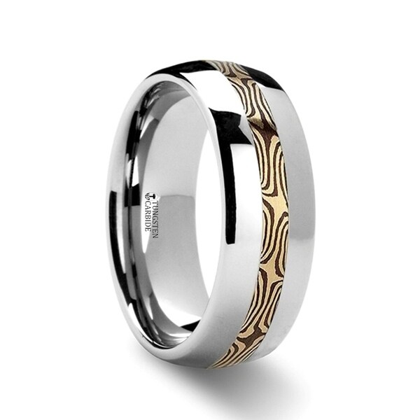 THORSTEN - SAMSON Mokume Inlaid Tungsten Carbide Ring