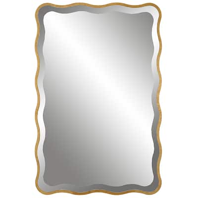 Uttermost Aneta Gold Scalloped Mirror - 24"x 36"