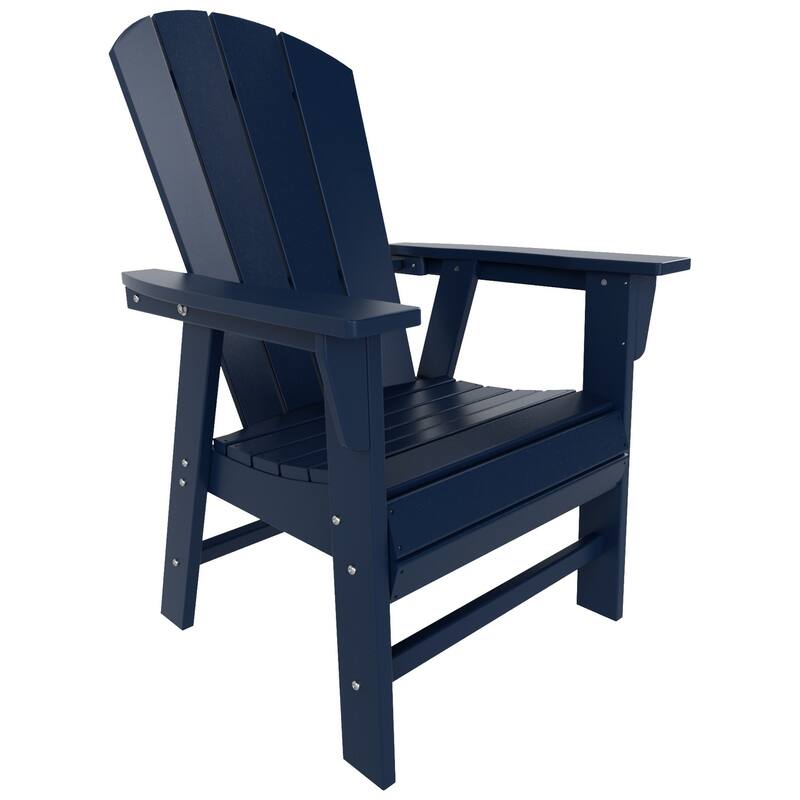 Polytrends Laguna Casual Upright Adirondack Chair (Set of 2)