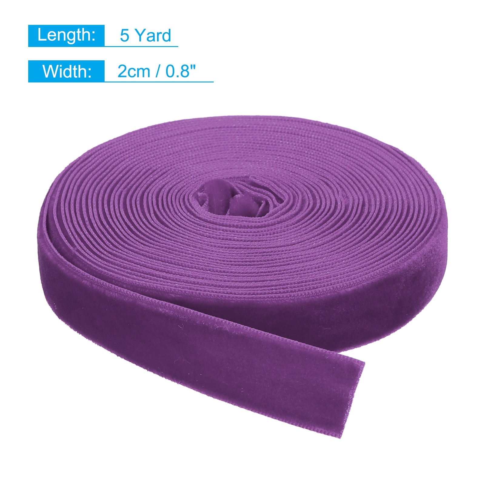 Velvet Ribbon Single Face Spool Silky Velvet Fabric for Bouquets DIY Crafts Gift Wrapping