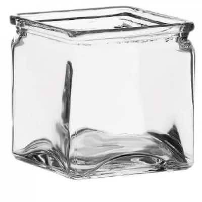 Clear Square Vase