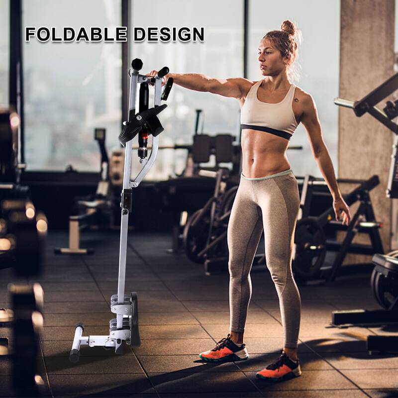 YSSOA Fitness Rowing with 12 Levels of Adjustable Resistance, Digital Monitor - Black