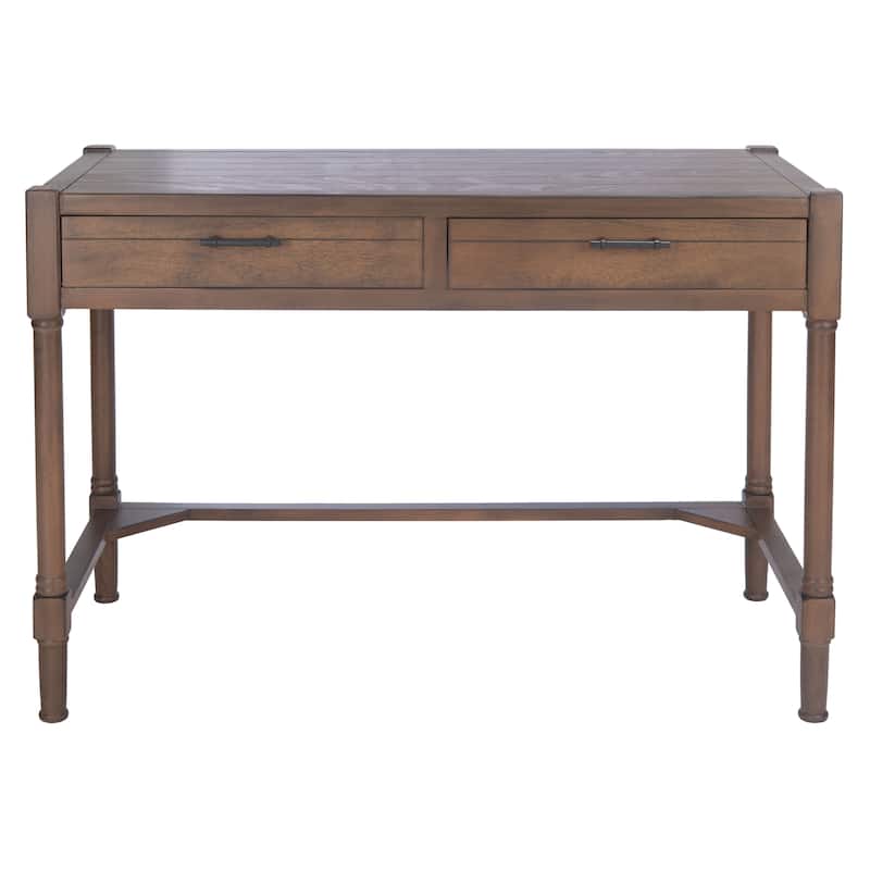 SAFAVIEH Zennure White Washed Grey Writing Desk