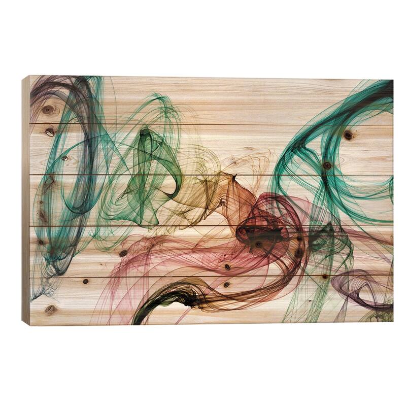 Invisible World IV Print On Wood by Irena Orlov - Multi-Color - 18x26x1.5