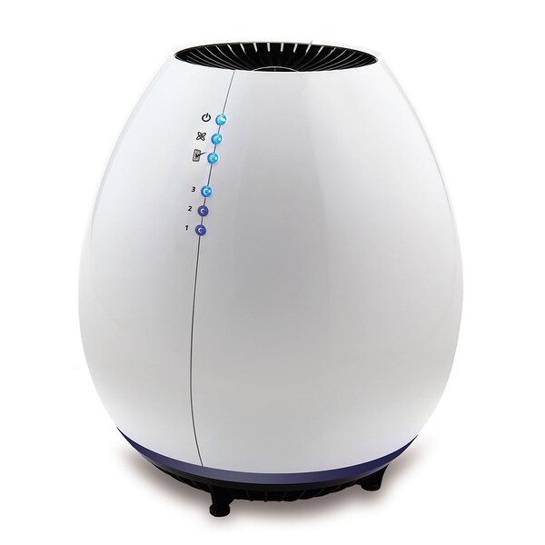 Holmes HAP601-U Egg Air Purifier with Permanent HEPA Type Filter - White