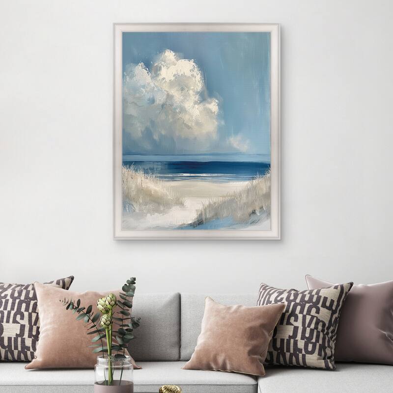 Masterpiece Art Gallery| Dark Waters Ahead by Petals Prints Design - Framed Canvas Art Print