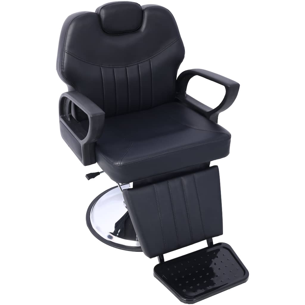 Artist hand Hair Barber Chair,Heavy Duty Hydraulic Spa Furniture Shampoo Reclining Extra Wider Seat Beauty Hair Salon Equipment